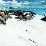 White shell sand, Iona